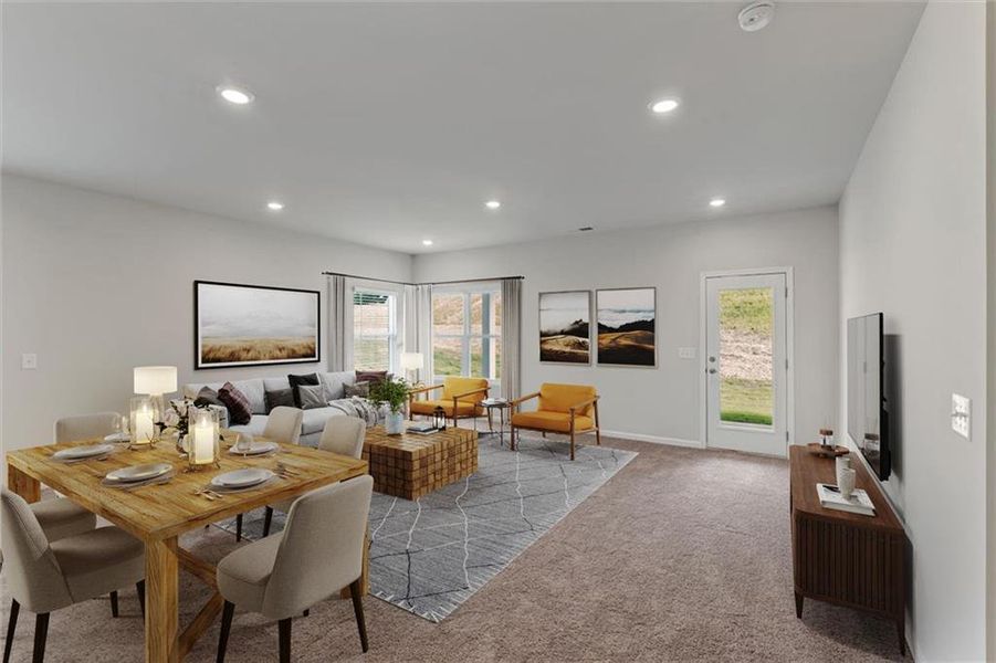 Furnished interior view inside a new home in , Calhoun (Image 13).