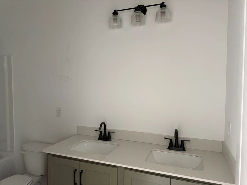 Bath 2 featuring the AW Collection® Rosemary - Soft neutrals with bold contrast and ease.