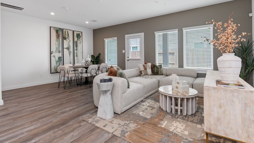 Representative furnished interior of a home built from the BOXWOOD by D.R. Horton in Legacy Village, Houston (Image 11).