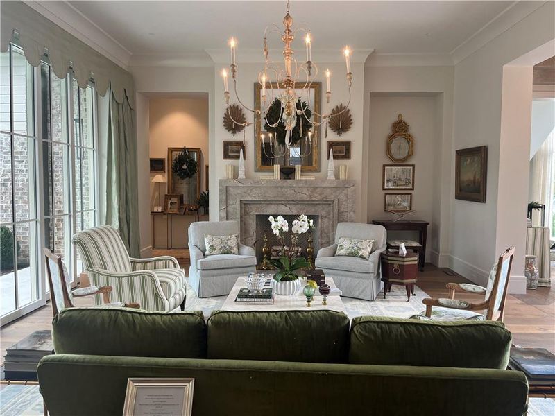 Furnished interior view inside a new home in , Atlanta (Image 2). Furnished interior view inside a new home in , Atlanta (Image 2).