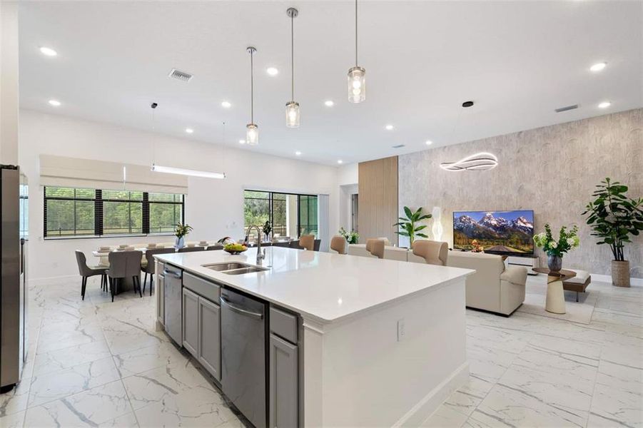 Furnished interior view inside a new home in , Kissimmee (Image 16).