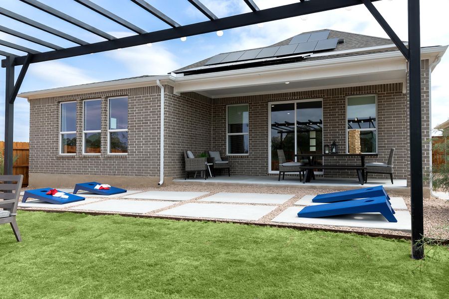 Representative exterior details of a home built from the Javen by Risewell Homes in Sage Collection – Freedom at Anthem, Kyle (Image 3).