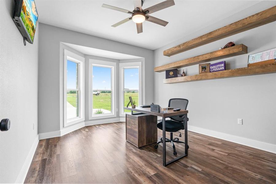 Bedroom 3 being used as an Office 1st floor