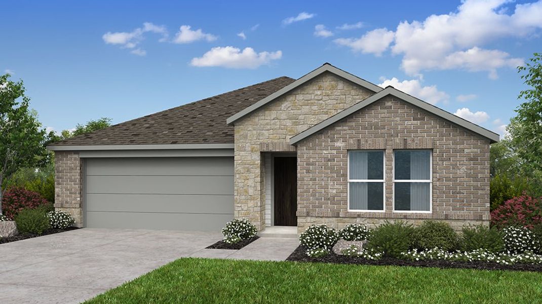 Representative exterior photo of a completed home built from the Kyle by Taylor Morrison in Parks at Foster Crossing, Anna, TX (Image 2). Representative exterior photo of a completed home built from the Kyle by Taylor Morrison in Parks at Foster Crossing, Anna, TX (Image 2).