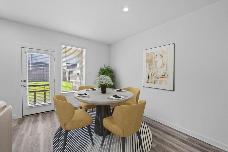Dining area perfect for a breakfast table - Virtually staged Dining area perfect for a breakfast table - Virtually staged