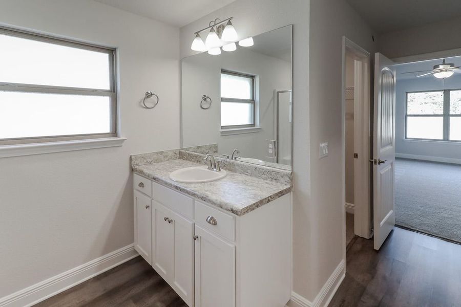 Furnished interior view inside a new home in Pecan Valley, Cantonment (Image 10). Furnished interior view inside a new home in Pecan Valley, Cantonment (Image 10).