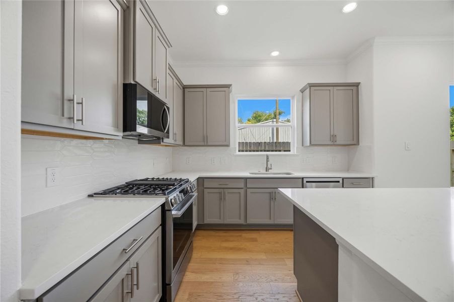 Furnished interior view inside a new home in , Houston (Image 17).