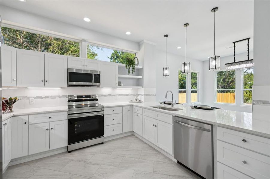 Furnished interior view inside a new home in , Ennis (Image 7).