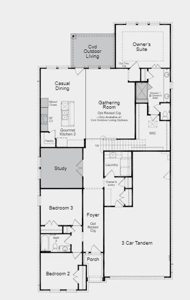 Structural options added include: Gourmet kitchen , covered outdoor living, bench at owner's entry and gas stub out in the patio.