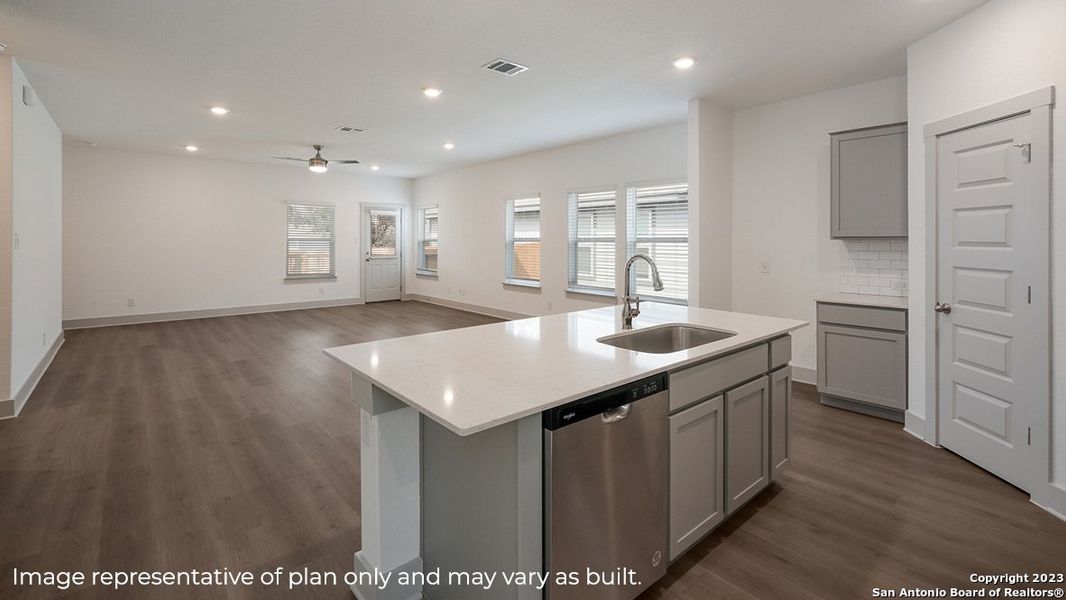 Furnished interior view inside a new home in Riverstone at Westpointe, San Antonio (Image 6).