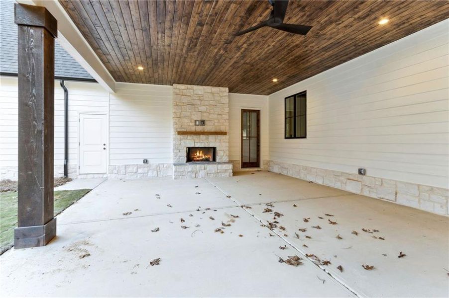 Exterior details and patio area of a home in , Dallas (Image 4). Exterior details and patio area of a home in , Dallas (Image 4).