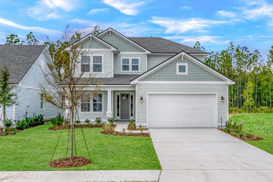 Representative exterior photo of a completed home built from the Walton by Riverside Homes in Mariposa at EverRange, Jacksonville, FL (Image 27).