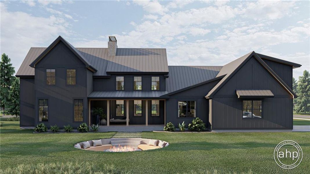 Front exterior of a new home in , Ball Ground, GA, highlighting curb appeal (Image 14).