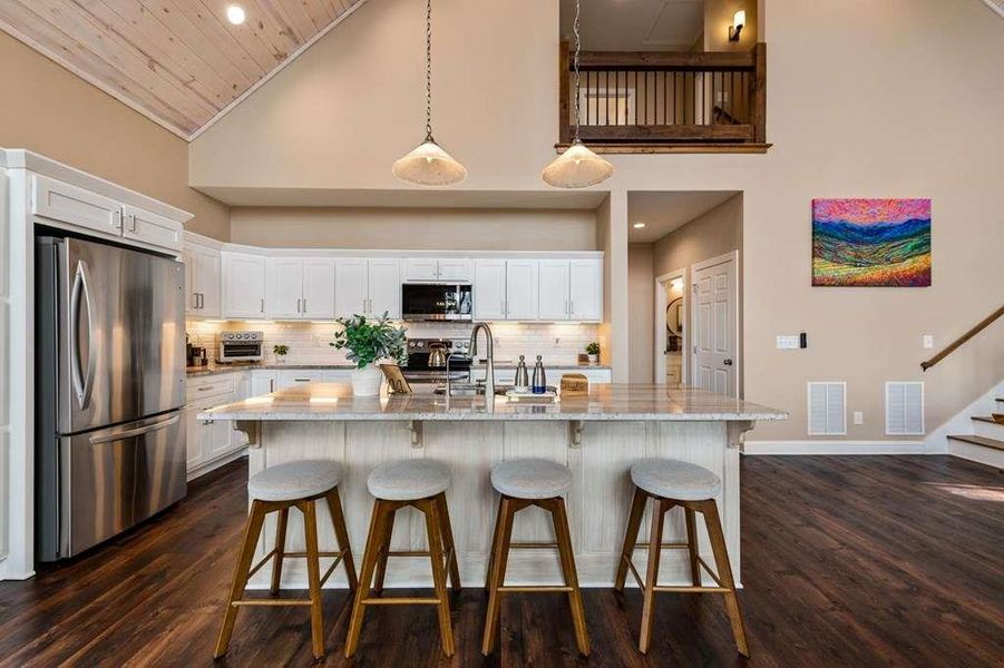 Furnished interior view inside a new home in , Talking Rock (Image 50).