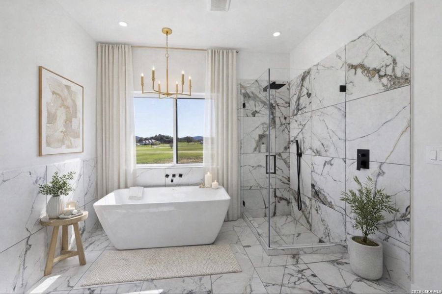 Furnished interior view inside a new home in , Bandera (Image 7).