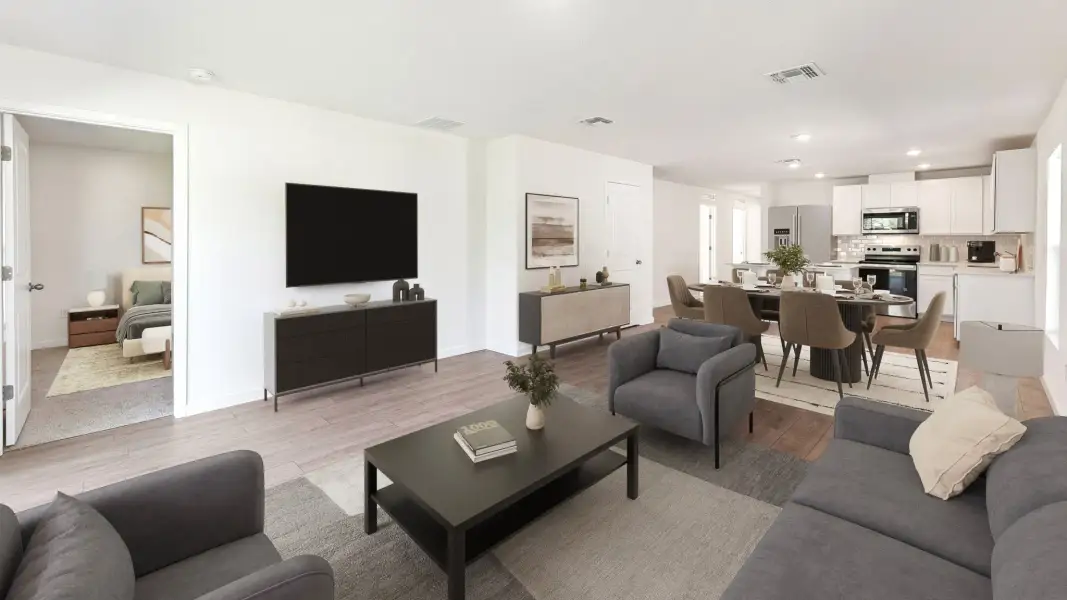 Representative furnished interior of a home built from the Alford by D.R. Horton in Campbell Crossing, Port Orange (Image 5).