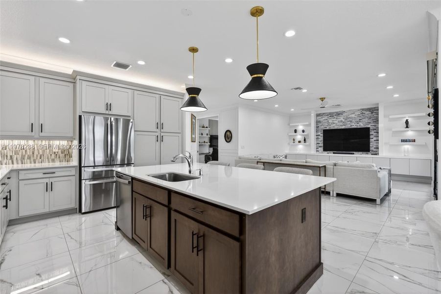 Furnished interior view inside a new home in , Port St. Lucie (Image 9).