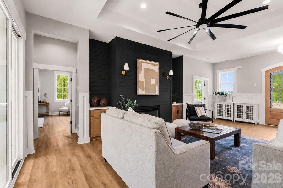 Furnished interior view inside a new home in , Clover (Image 38).