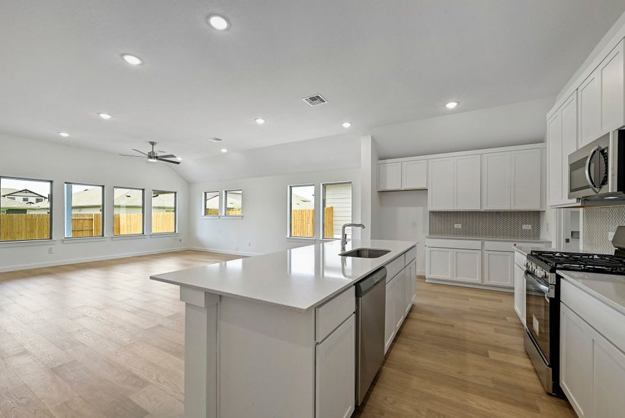 Furnished interior view inside a new home in Prairie Winds, Hutto (Image 10).