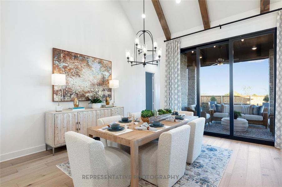 Furnished interior view inside a new home in Canyon Creek Estates, Sherman (Image 9).