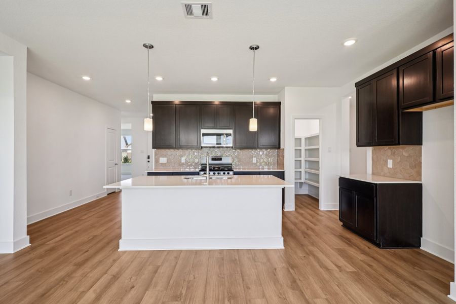Representative furnished interior of a home built from the Kennedy by Risewell Homes in The Canopies, Splendora (Image 5).