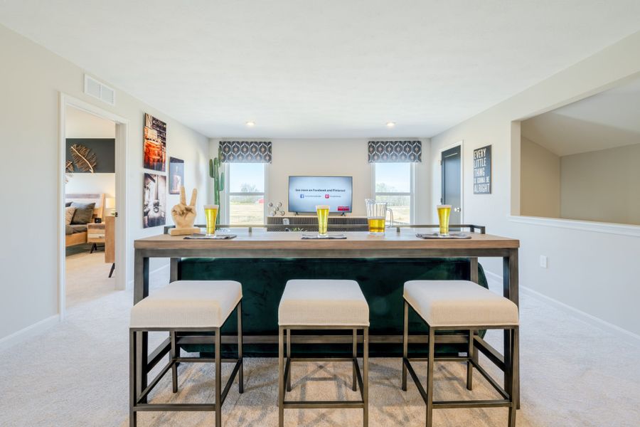 Representative furnished interior of a home built from the Wembley by Fischer Homes in Villas at Gold Creek, Dawsonville (Image 34).