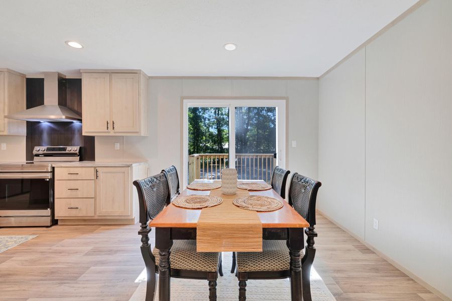 Furnished interior view inside a new home in , Cross (Image 10).