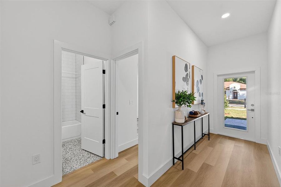 Furnished interior view inside a new home in , Tampa (Image 8). Furnished interior view inside a new home in , Tampa (Image 8).