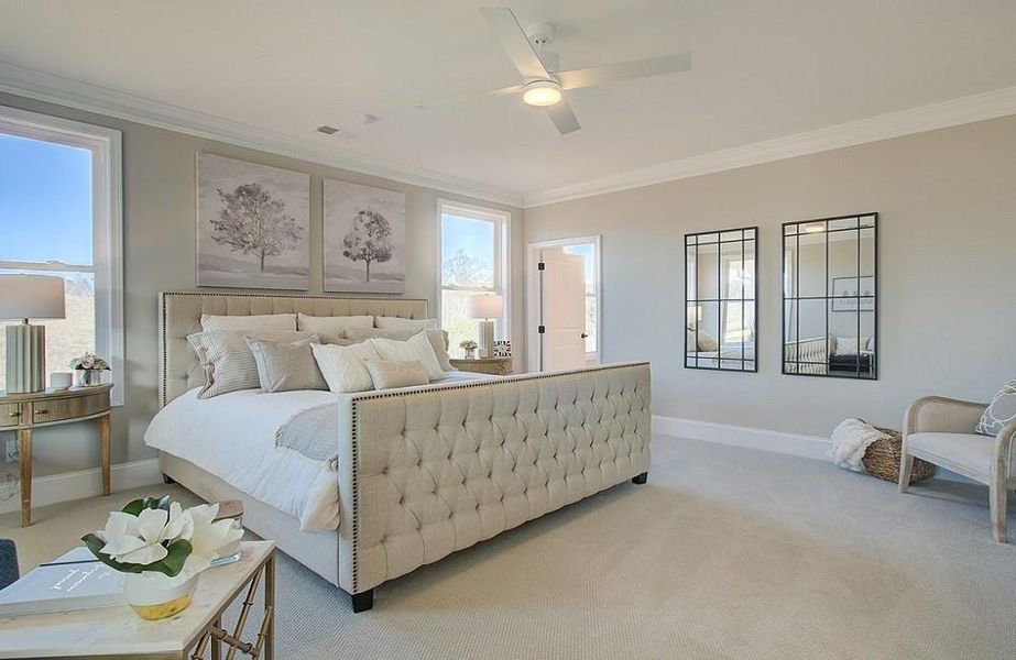 Furnished interior view inside a new home in Courtyards at Traditions, Cumming (Image 53).