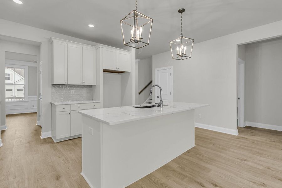 Furnished interior view inside a new home in Tidewater at Lakes of Cane Bay, Summerville (Image 4).