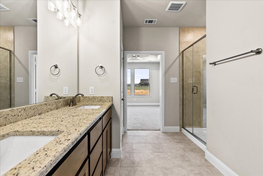 Furnished interior view inside a new home in Honeysuckle Ranch, Springtown (Image 13).