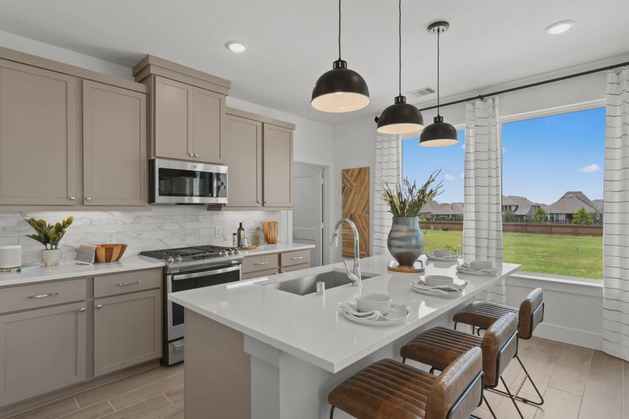 Representative furnished interior of a home built from the Springfield by Chesmar Homes in Elyson Courtyard Collection, Katy (Image 4).