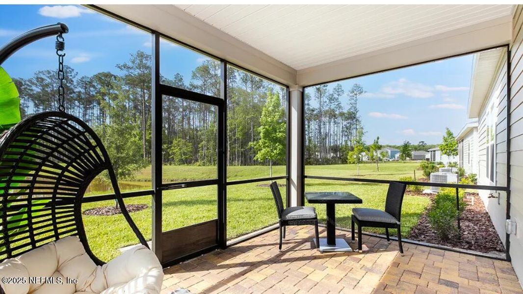 Exterior details and patio area of a home in Granary Park: Granary Park 50s, Green Cove Springs (Image 1). Exterior details and patio area of a home in Granary Park: Granary Park 50s, Green Cove Springs (Image 1).