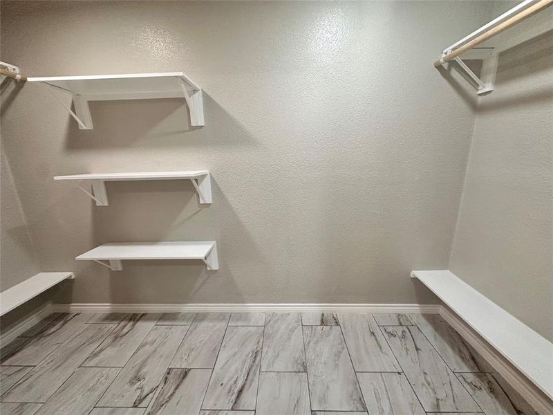 Primary bathroom closet.