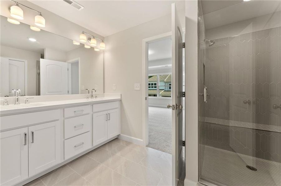 Furnished interior view inside a new home in Townes at South Main, Kennesaw (Image 6).