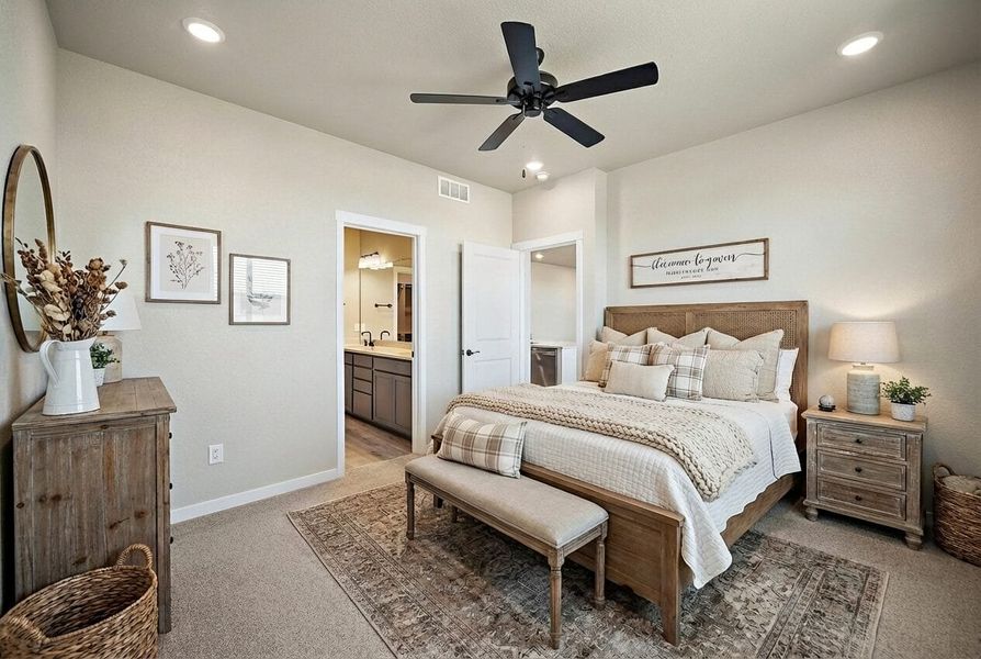 Furnished interior view inside a new home in Trails at Aspen Ridge-3, Colorado Springs (Image 14).