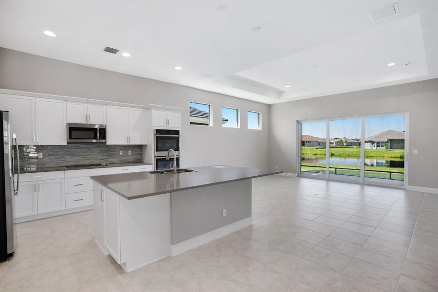 Furnished interior view inside a new home in Lake Park at Tradition, Port St. Lucie (Image 14).