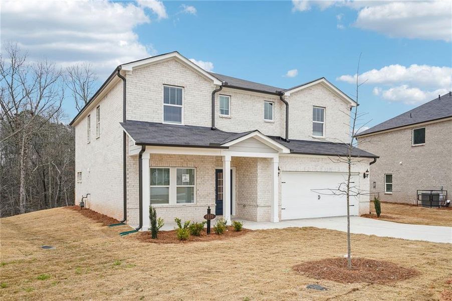Front exterior of a new home in Hemingway - Reserve Series, Cumming, GA, highlighting curb appeal (Image 26).