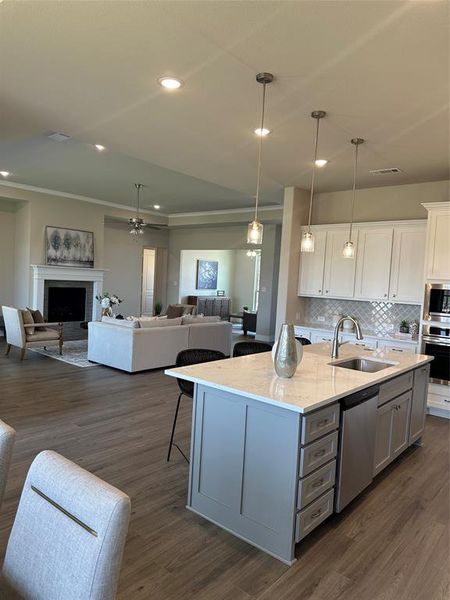 Furnished interior view inside a new home in , Little Elm (Image 5).