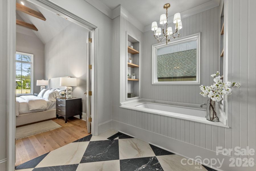 Furnished interior view inside a new home in , Charlotte (Image 33).