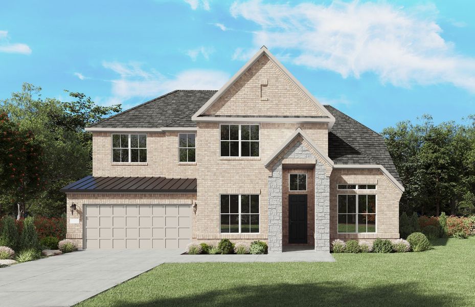 Representative exterior photo of a completed home built from the Ferris by Pulte Homes in Wellington, Fort Worth, TX (Image 9). Representative exterior photo of a completed home built from the Ferris by Pulte Homes in Wellington, Fort Worth, TX (Image 9).