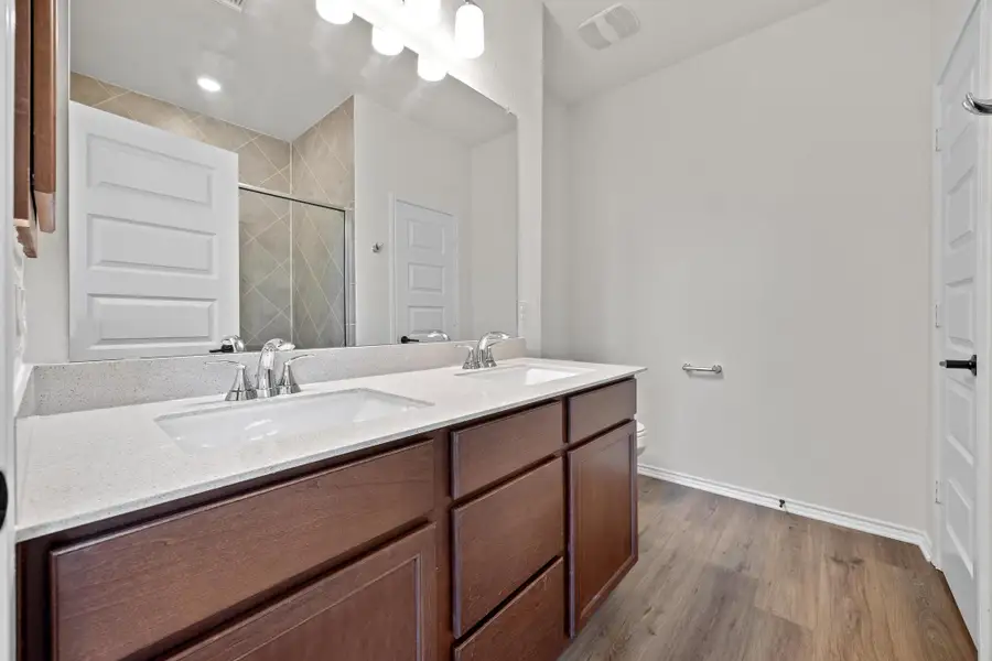 Furnished interior view inside a new home in Overlook Ranch, Georgetown (Image 5). Furnished interior view inside a new home in Overlook Ranch, Georgetown (Image 5).