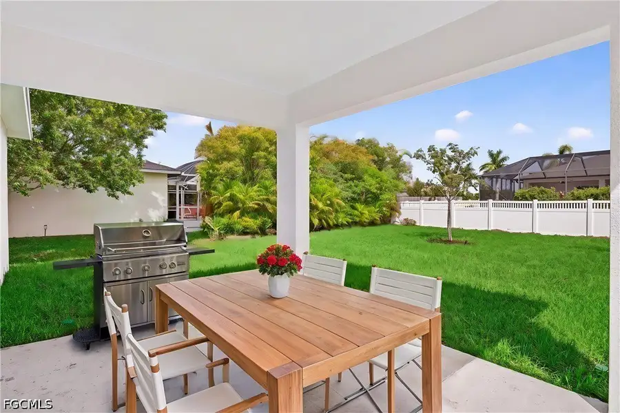 Exterior details and patio area of a home in Cape Coral, Cape Coral (Image 3).