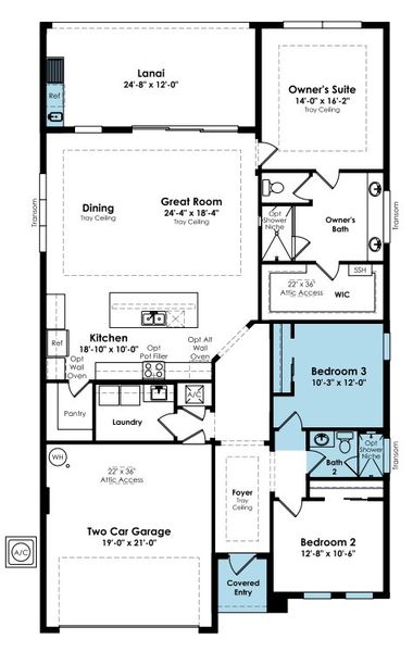 2D floor plan layout of this home in Astor Creek Golf & Country Club, Port St. Lucie, FL (Image 4). 2D floor plan layout of this home in Astor Creek Golf & Country Club, Port St. Lucie, FL (Image 4).