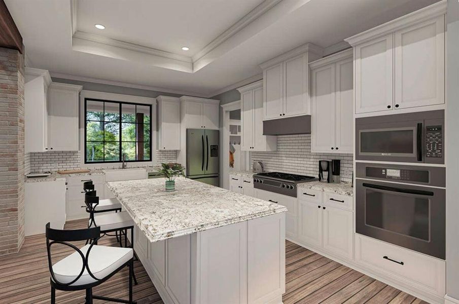 Furnished interior view inside a new home in Parallel Pastures, Poolville (Image 34).