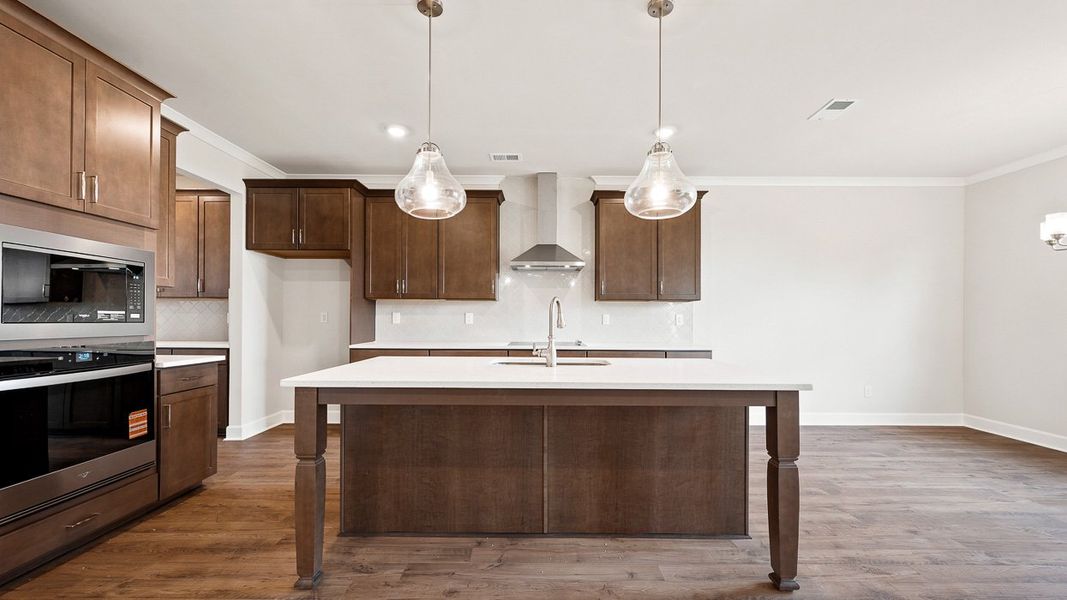 Representative furnished interior of a home built from the Emerson by D.R. Horton in Evergreen Crossing, Locust Grove (Image 6).
