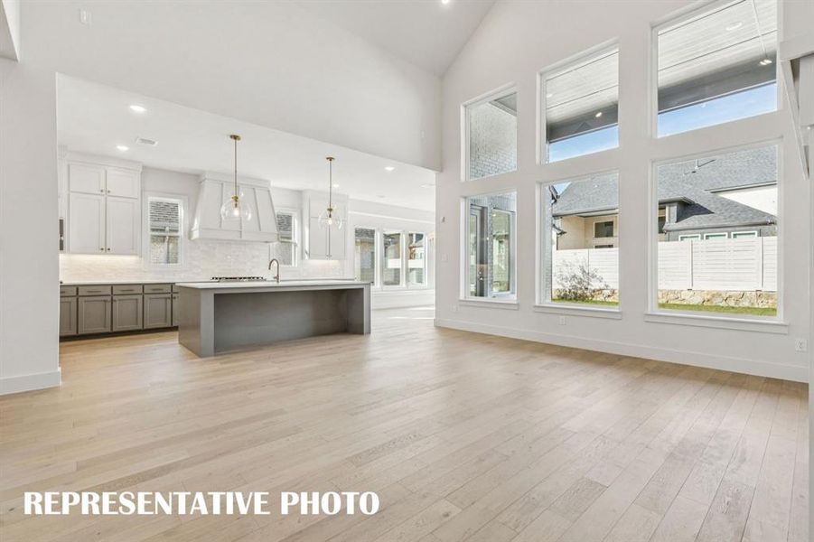 With a fantastic open and flowing main floor, our Addison III plan was designed for entertaining!  REPRESENTATIVE PHOTO