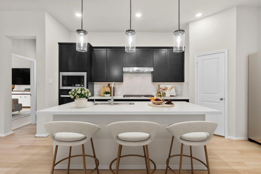 Furnished interior view inside a new home in The Highlands, Porter (Image 7).