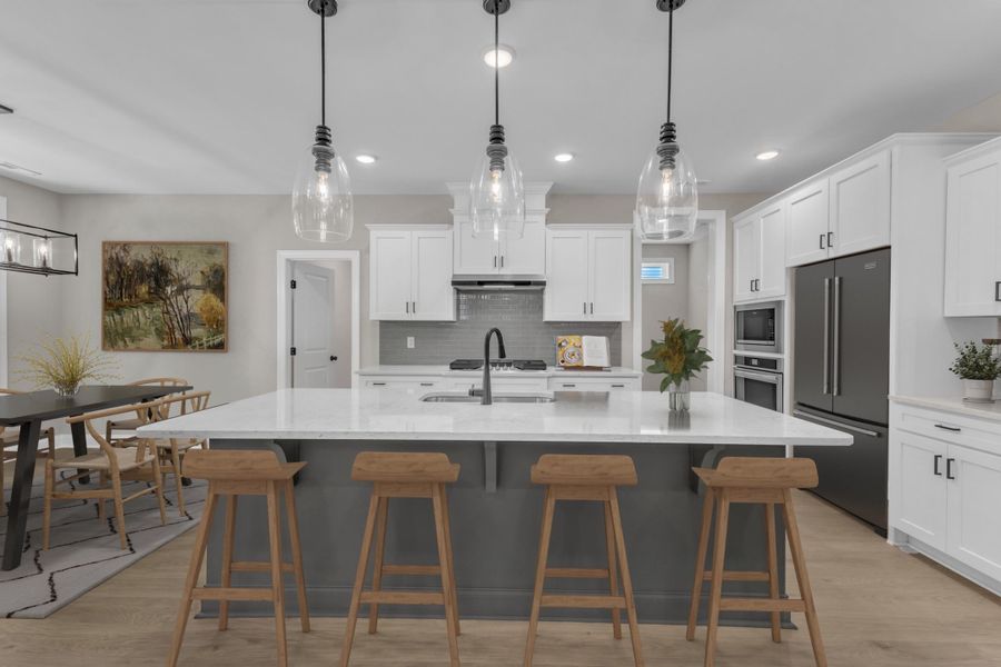 Representative furnished interior of a home built from the The Whitley by RobuckHomes in Kennebec Crossing, Angier (Image 13).
