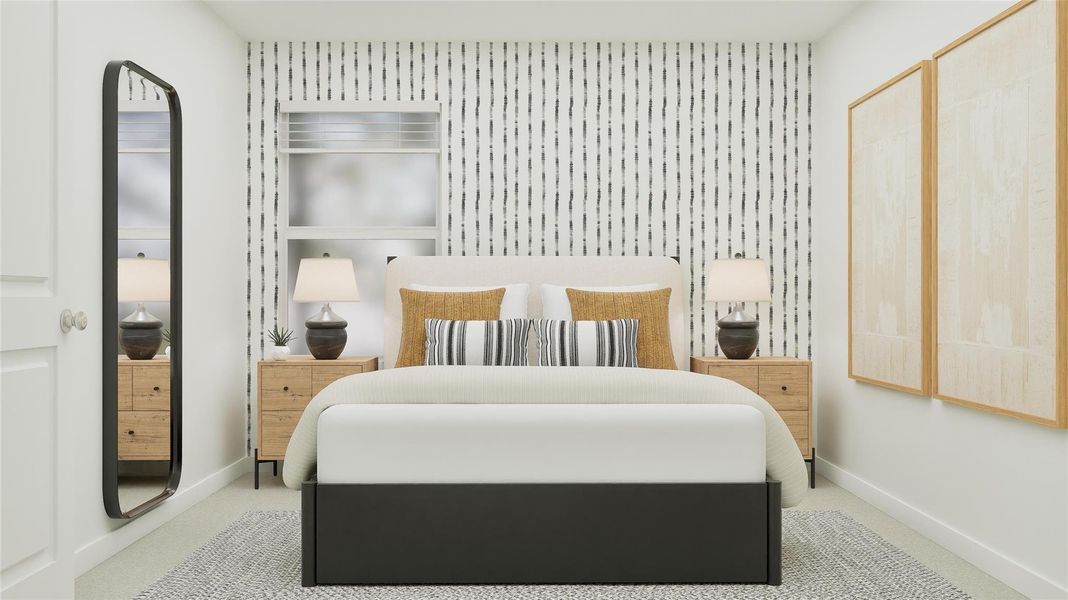 Furnished interior view inside a new home in River Bridge Ranch, San Marcos (Image 32).